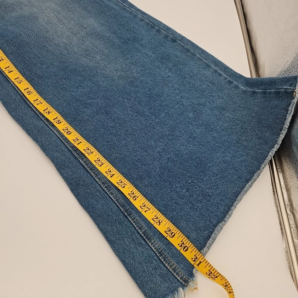 Blank PAIGE Denim Collection High‎ Rise Wide Leg 32 Inch BelL Jeans W/Large *EUC